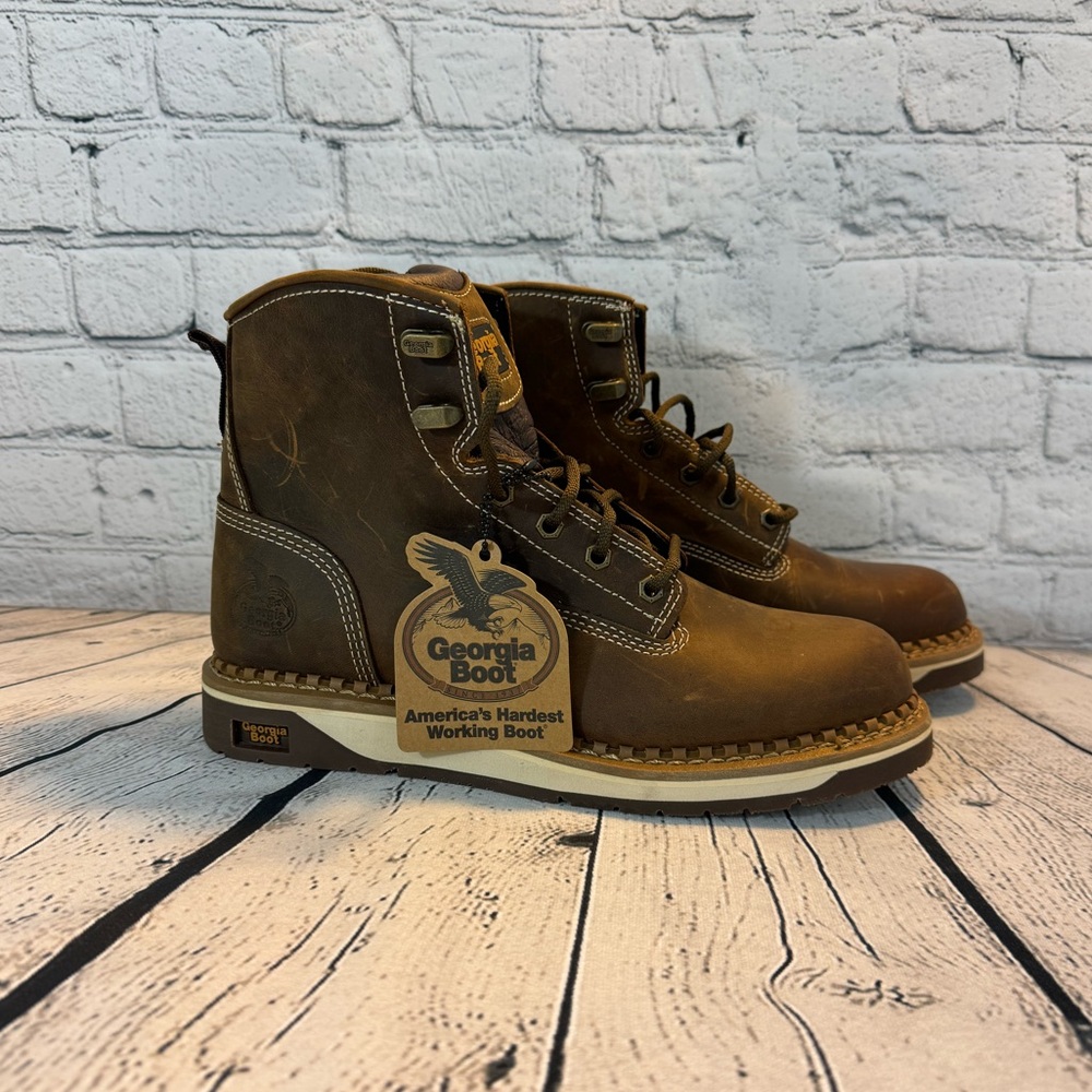 GEORGIA BOOT AMP LT WEDGE WOMEN'S WORK BOOT 9.0